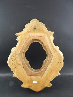 ANTICA PREZIOSA CORNICE LEGNO SCOLPITO DECORATA PASTIGLIA DORATA LUIGI XV 1700 #