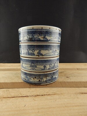 ANTICA SCATOLA COFANETTO COMPONIBILE CINESE PORCELLANA ANTIQUE CHINESE BOX