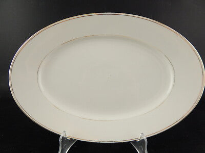 ANTICO VASSOIO RAVIERA PORCELLANA IMPERO ORO ZECCHINO GINORI DOCCIA FINE '800