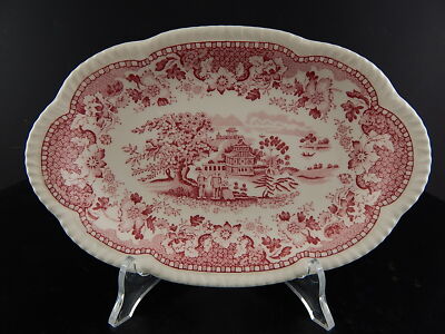 VINTAGE VASSOIO OVALE POTTERY ENOCH1784RALPH1750 WOOD'S SEAFORTH BURSLEM-ENGLAND