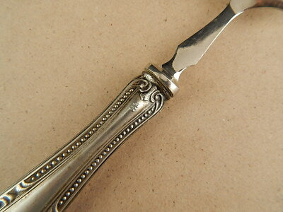 ANTICA LIBERTY FORCHETTA DA SERVIZIO MANICO IN LAMINA ARGENTO PUNZONE 800