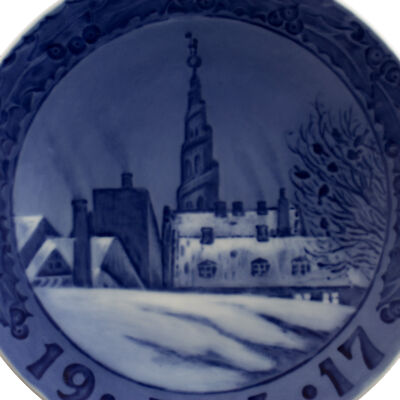 ROYAL COPENHAGEN PIATTO DI NATALE 1917 ORIGINALE PORCELLANA PRIMA SCELTA