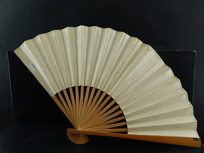 VINTAGE VENTAGLIO "MADE IN PEOPLE'S REPUBLIC OF CHINA" BAMBU' CARTA META' 1900