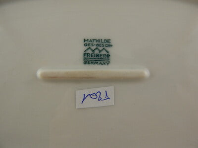 ANTICO SERVIZIO TAVOLA PIATTI PORCELLANA FREIBERG BAVARIA BOUQUET FIORI ESTIVI