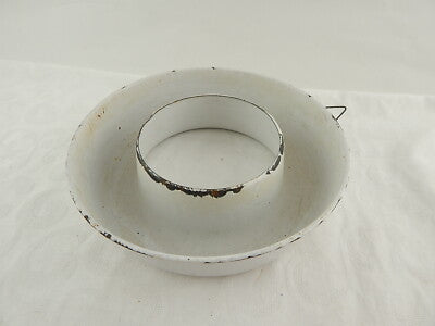 ANTICA E RARA FORMELLA TORTIERA METALLO SMALTATO SHABBY CHIC KITCHEN COLLECTION