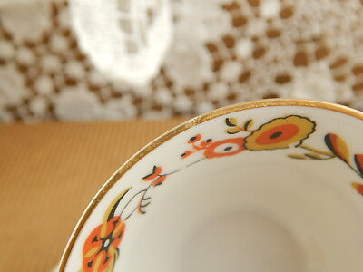 ANTICO PREZIOSO SET CAFFE’ IMPERO PORCELLANA MANIFATTURA SCHUMANN 1945 BAVARIA#