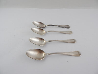 SET 4 CUCCHIAI DESSERT APOLLO PARIGI DEL 1930 PLACCATA ARGENTO 84 GR. PER POSATA