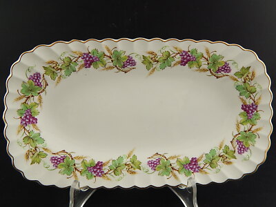 ANTICO 1939 PIATTO VASSOIO SANDWICH SEMI PORCELLANA J. & G. MEAKIN TRALCI UVA