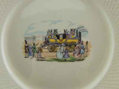 ANTICO RARO PIATTO SEMI PORCELLANA INGLESE OLD BRIDGE EARTHENWARE COLLEZIONE 271