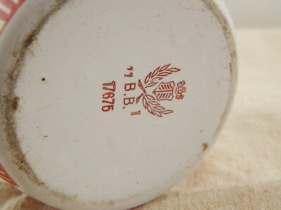 ANTICA TEIERA LATTA SMALTATA ANNI ‘20 DECORO RILIEVO RARISSIMA B.B. COUNTRY CHIC