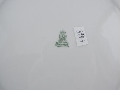 ANTICO ROCAILLE PIATTO PORCELLANA E ORO HEINRICH SELB BAVARIA TORRE DI PISA