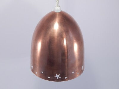 LAMPADARIO VINTAGE RAME DESIGN STILE HAMMERBORG MID CENTURY COPPER CEILING LAMP