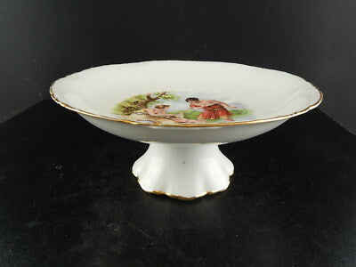 ANTICA ALZATA FRUTTIERA PORCELLANA RICHARD GINORI DECORO MITOLOGICO DEL 1927