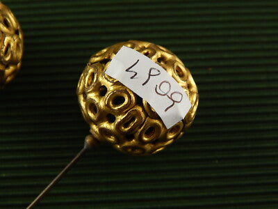 ACCESSORI ABBIGLIAMENTO ART DECO ANTICA COPPIA SPILLONI PER CAPPELLO