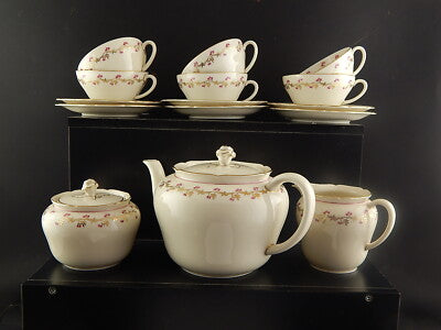 ANTICO ELEGANTE SERVIZIO DA TÈ PORCELLANA SELTMANN WEIDEN BAVARIA ANNI'40