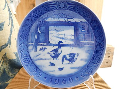 ROYAL COPENHAGEN KAY LANGE PIATTO NATALE 1969 PORCELLANA PRIMA SCELTA COLLEZIONE