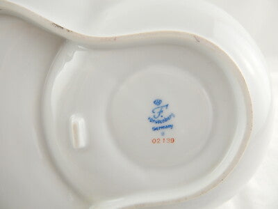 VINTAGE TEA CUP TENNIS SAUCER FURSTENBERG GERMANY TAZZA TE' E PIATTO PORCELLANA
