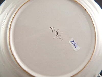 ANTICO RARO PIATTO COLLEZIONE CERAMICA POLICROMO ALBISOLA G. MAZZOTTI PRIMO 900