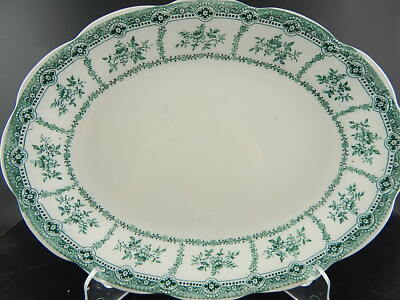 WEDGWOOD&CO MURIEL VERDE VASSOIO PIATTO PORTATA SEMI-PORCELLANA PRIMO '900