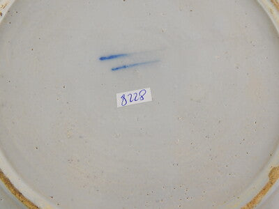 ANTICO GRANDE PIATTO CERAMICA FAIENCE DELFT COLLEZIONE XVIII SECOLO BLU COBALTO