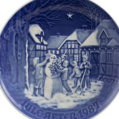 ROYAL COPENHAGEN BING&GRONDAHL PIATTO DI NATALE 1987 ORIGINALE PORCELLANA PRIMA