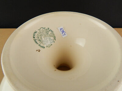 ANTICA ALZATA FRUTTIERA PORCELLANA CERAMICA PROFILO ORO VILLEROY&BOCH METTLACH #