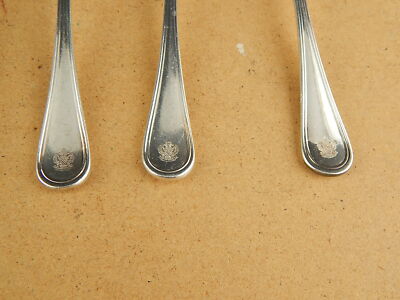 VINTAGE 6 CUCCHIAINI ARGENTATI BAGNO ARGENTO SILVER PLATED SANT'ANDREA CM. 14,5