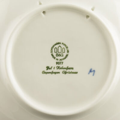 ROYAL COPENHAGEN BING&GRONDAHL PIATTO DI NATALE 1977 ORIGINALE PORCELLANA PRIMA
