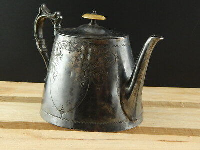 ANTICA TEIERA VITTORIANA ELECTRO SILVER PLATED ARGENTIERE INGLESE DA COLLEZIONE