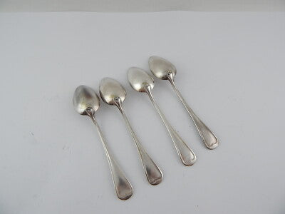 SET 4 CUCCHIAI DESSERT APOLLO PARIGI DEL 1930 PLACCATA ARGENTO 84 GR. PER POSATA