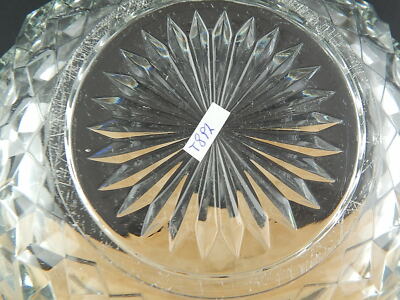 ANTICA PREZIOSA INTROVABILE ART DECO FRUTTIERA CENTROTAVOLA VETRO MOLATO ITALY