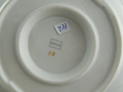 ANTICA RARA SALSIERA PORCELLANA MANIFATTURA TEDESCA KAHLA METÀ 1900