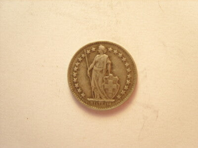 1/2 FRANCO CONFEDERATIO HELVETICA ARGENTO 1944