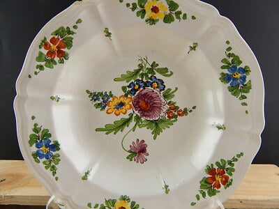 ANTICO 1946 PIATTO FONDO CERAMICA IMOLA TECNICA E DECORO SETTECENTO ITALIANO #6