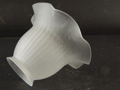 ANTICO EPOCA LIBERTY VETRO SATINATO TULIP PARALUME PER APPLIQUE O LAMPADA #8600