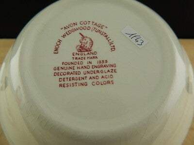 VINTAGE ENOCH WEDGWOOD TUNSTALL AVON COTTAGE CIOTOLA GELATO CEREALI DIFETTO#