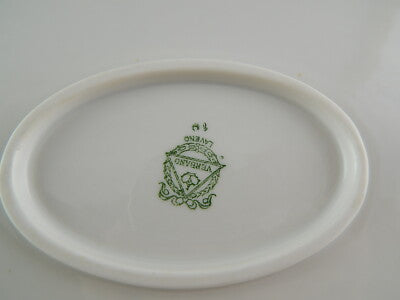 ANTICO ART DECO VASSOIO OVALE PORCELLANA ARGENTO VERBANO LAVENO 1935 ANDLOVITZ