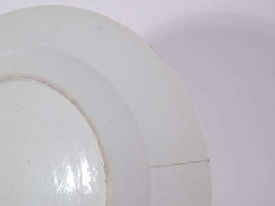 ANTICO PIATTO DI PORCELLANA DECORO WILLOW PORCELAIN PLATE PRIMI ANNI DEL 1800