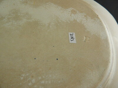 ANTICO VITTORIANO PIATTO ARROSTO VASSOIO CENTROTAVOLA CERAMICA DISEGNO RHINE