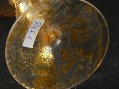 VINTAGE TIPETTO DEL DOGE CALICE MURANO VETRO SOFFIATO ARTISTICO COLLEZIONE #8561