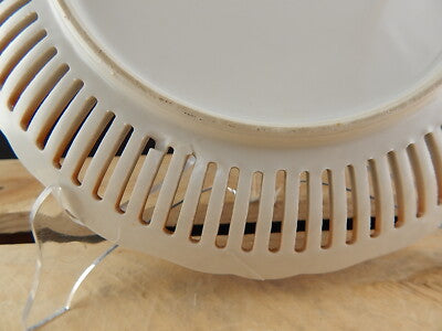 ANTICO LIBERTY 1920 SERVIZIO DESSERT 5 PIATTI TRAFORATI PORCELLANA BOEMIA UNION