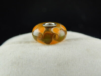 VINTAGE CIONDOLO CHARM TROLLBEADS VETRO DANISH COPENHAGEN DESIGN PRE 2000 #3