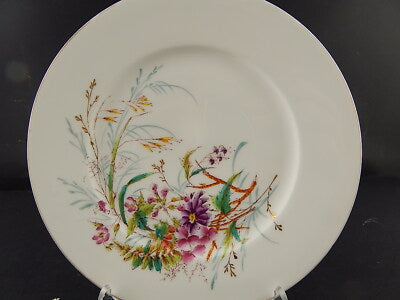 ANTICO 1876 PIATTO PIANO PORCELLANA LIMOGES C. FIELD HAVILAND CM 23,5 DIFETTO