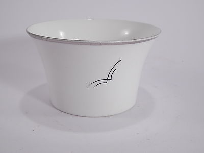 VINTAGE ZUCCHERIERA PORCELLANA CERAMICA INGLESE C.W.S. WINDSOR DECORO ARGENTO