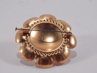 ANTICA RARA SPILLA MARGHERITA DORATA ART NOUVEAU LIBERTY DAISY