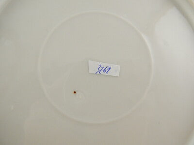 ANTICO FINE 800 PIATTO PORCELLANA AUSTRIA VIENNA VERDE E ORO DIPINTO QUAGLIA