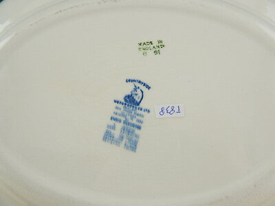 WEDGWOOD&CO VINTAGE VASSOIO PIATTO PORTATA SEMI-PORCELLANA META' 900 COUNTRYSIDE