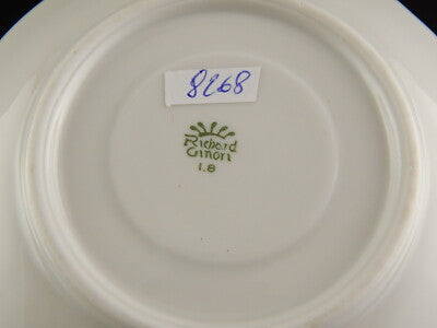 VINTAGE ELEGANTE SET 6 TAZZINE CAFFÈ PORCELLANA RICHARD GINORI ROSA CANINA