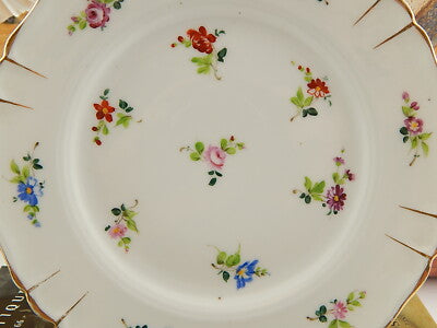 ANTICO RARO PIATTO PORCELLANA IMPERO VECCHIA PARIGI DIPINTO POLICROMO PRIMO 800