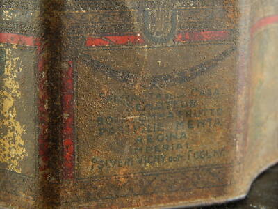 ANTICA RARA SCATOLA LATTA SENATEUR SEFT TORINO PUBBLICITARIO COLLEZIONE 1900